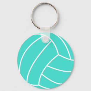 Llavero Turquesa; voleibol verde azul