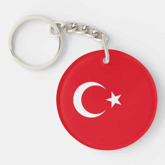 Llavero Turquía - Bandera turca (Frente)