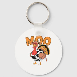 Llavero Turquía Moo Cow Costume Gracioso Día de Gracias Tu