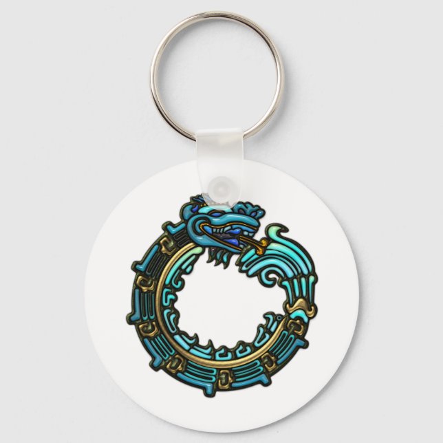 Llavero Turquoise Quetzalcoatl (Anverso)