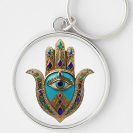 Llavero Turquoise Third Eye Hamsa