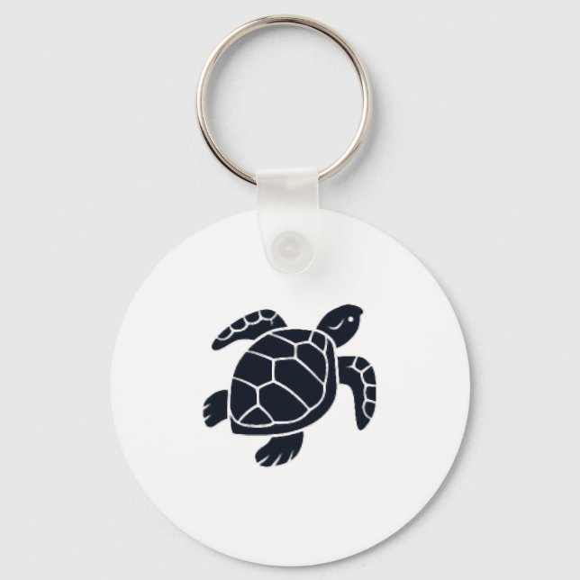Llavero Turtle Logo Emblem Red-Eared Slider Tortoise Copy (Anverso)