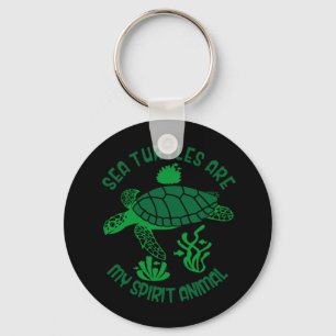 Llavero Turtle Lover   Las tortugas marinas son mi animal 