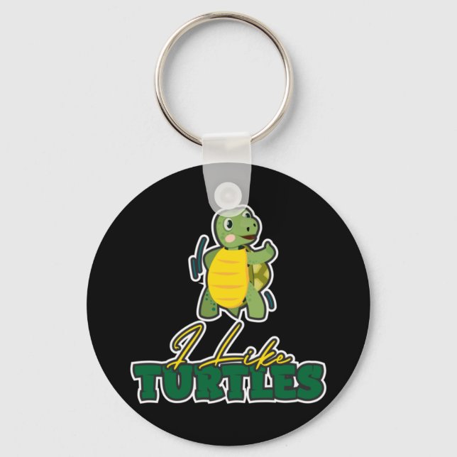 Llavero Turtle Lover | Me Gustan Las Tortugas (Anverso)