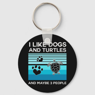 Llavero Turtle Lover   Me Gustan Los Perros Y Las Tortugas