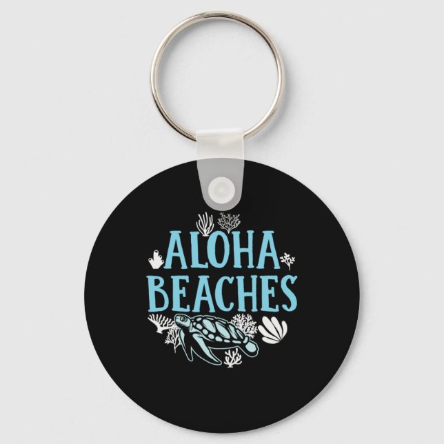 Llavero Turtle Lover | Playas de Aloha (Anverso)