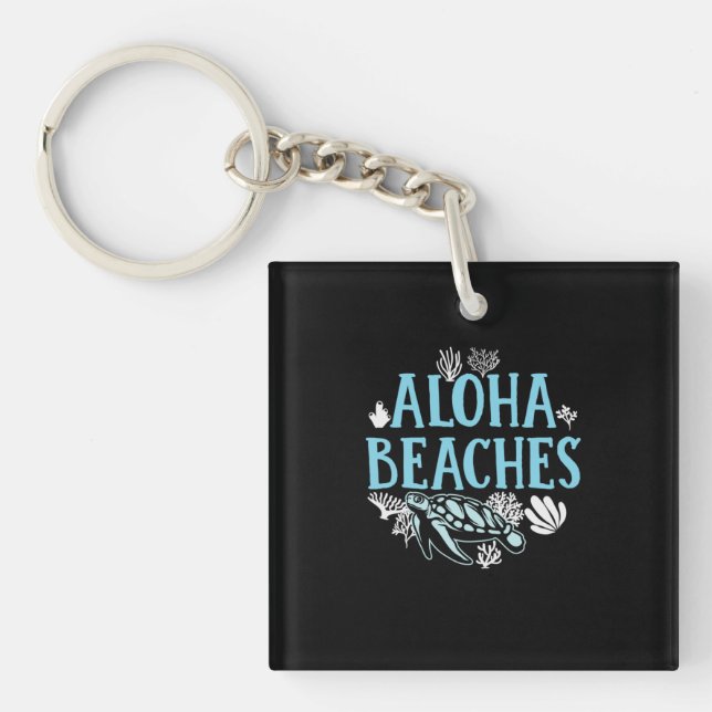 Llavero Turtle Lover | Playas de Aloha (Frente)