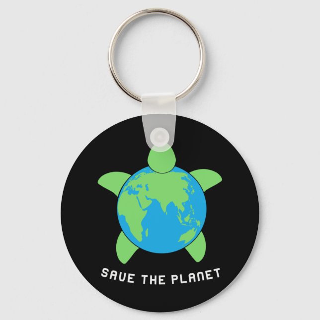 Llavero Turtle Lover | Save The Turtle Planet (Anverso)