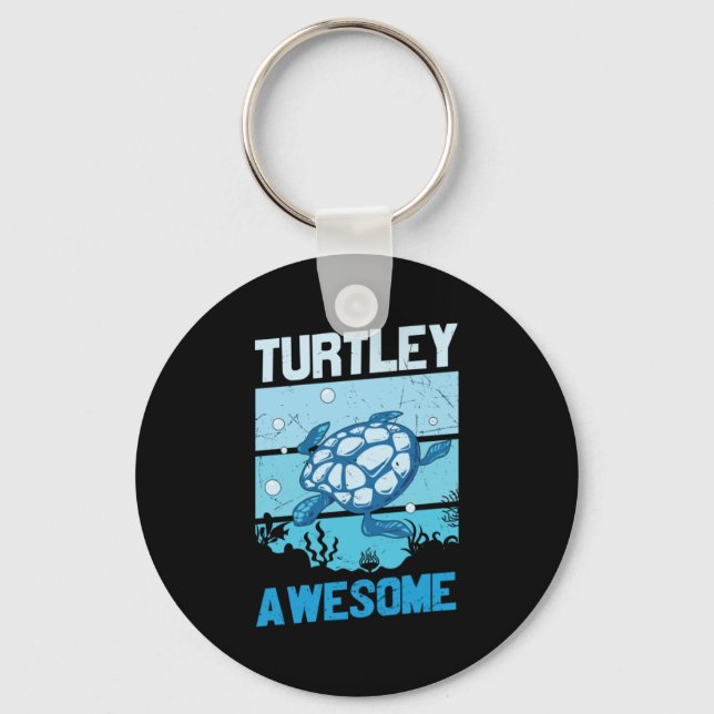 Llavero Turtle Lover | Turtley Awesome (Anverso)
