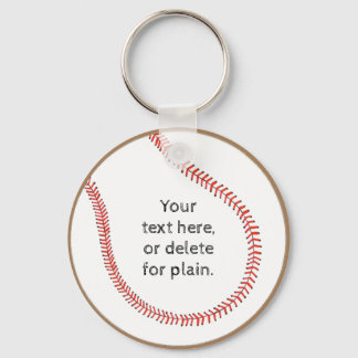Llavero Tus cadenas de claves temáticas de béisbol de text