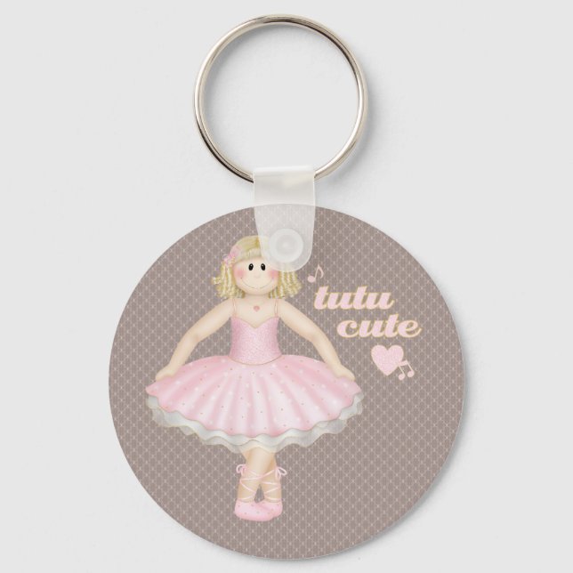 Llavero Tutu Cute (Blonde) - Keychain (Anverso)
