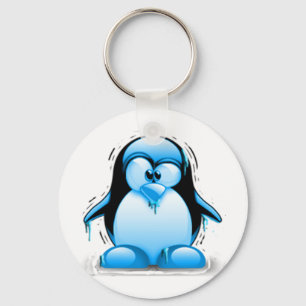 Llavero Tux azul frío tembloroso