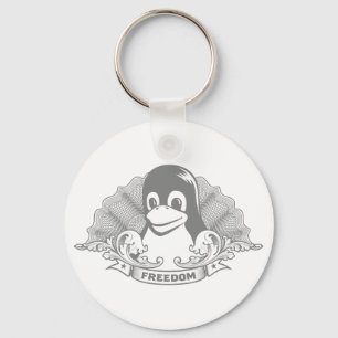Llavero Tux Penguin - (Linux, Open Source, Copyleft, FSF)