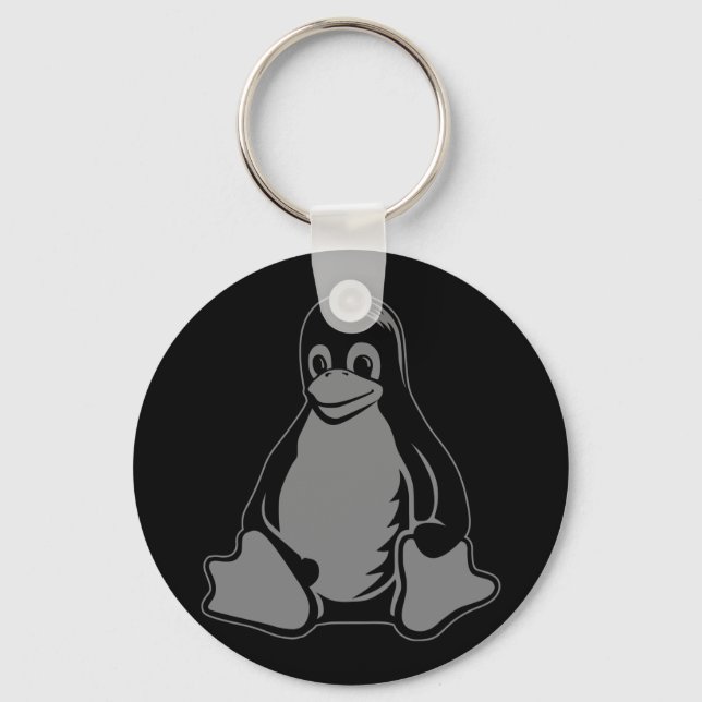 Llavero Tux Penguin - (Linux, Open Source, Copyleft, FSF) (Anverso)