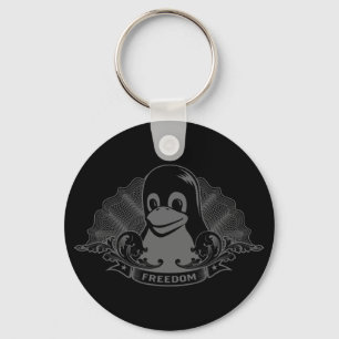 Llavero Tux Penguin - (Linux, Open Source, Copyleft, FSF)