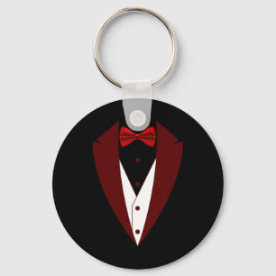 Llavero Tuxedo Con Bow Tie Funny - Halloween Groom Costum
