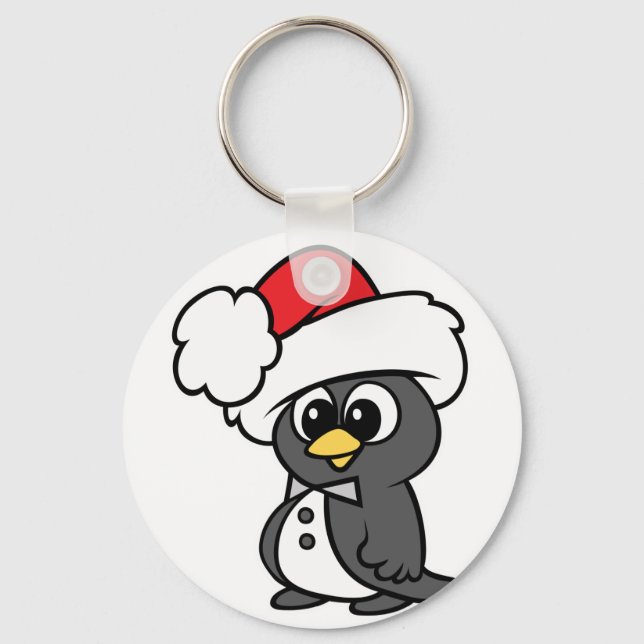 Llavero Tuxedo Pingüino Navidades (Anverso)