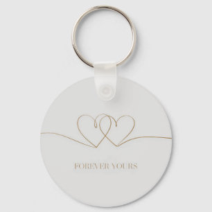 Llavero Tuyo por Siempre: Diseño de Corazones Entrelazados