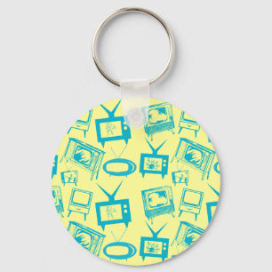 Llavero TV retro