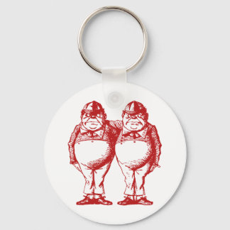 Llavero Tweedle Dee y Tweedle Dum Rojo