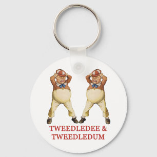 LLAVERO TWEEDLEDEE Y TWEEDLEDUM EN EL PAÍS DE LAS
