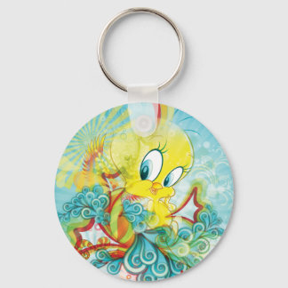 Llavero Tweety en ola azul