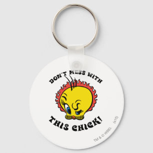 Llavero Tweety "No te metas con esta chica"