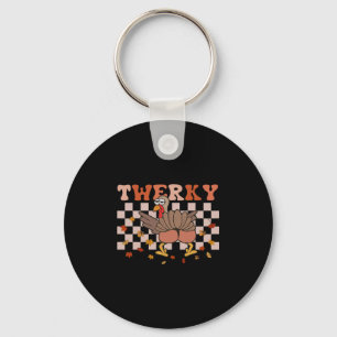 Llavero Twerky Día de Acción de Gracias Pavo Divertido Twe
