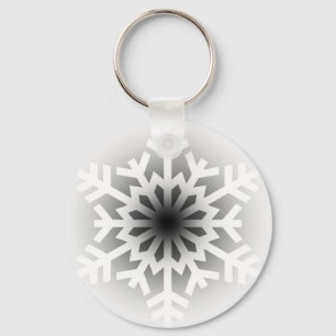 Llavero Twinkling White Snowflake