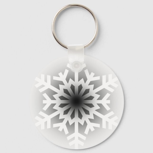 Llavero Twinkling White Snowflake (Anverso)