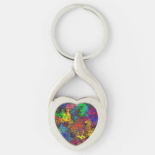 Llavero Twirlers de color abstracto /