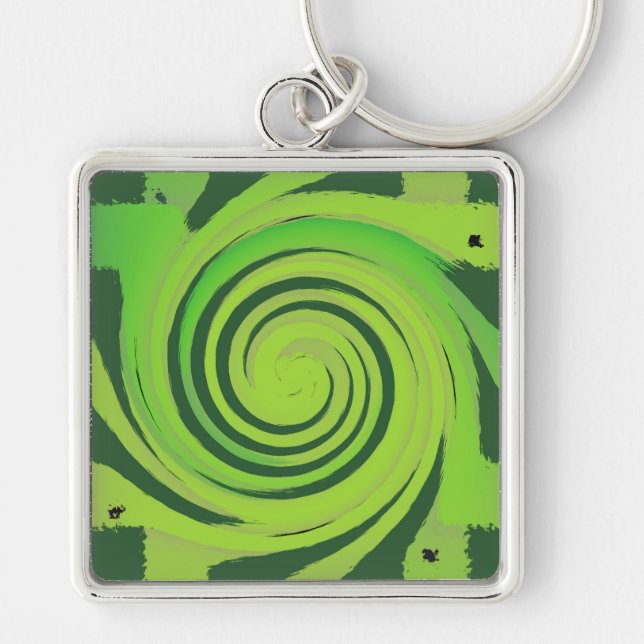 Llavero Twirme patrón verde (Frente)