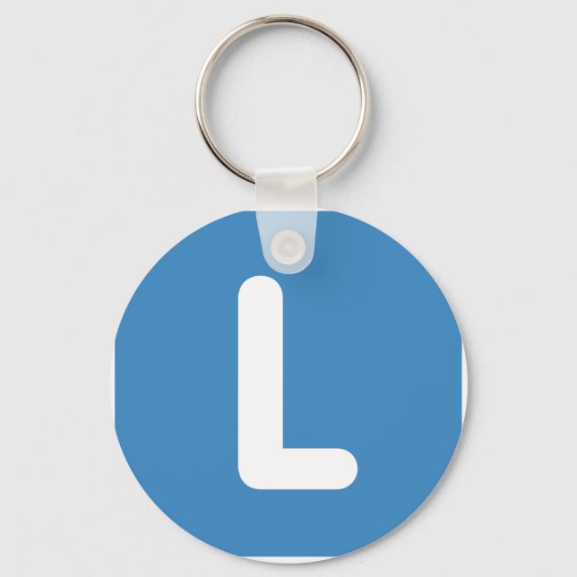 Llavero Twitter Emoji Letter J (Anverso)