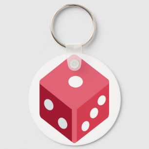 Llavero Twitter emoji - Red dice