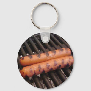 Llavero Two Hotdogs Grilling