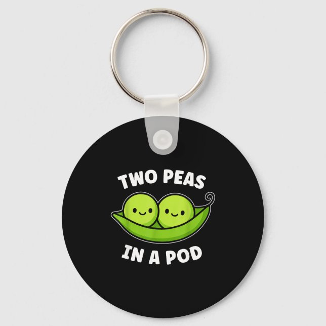 Llavero Two Peas In A D Cute Kawaii Funny  (Anverso)