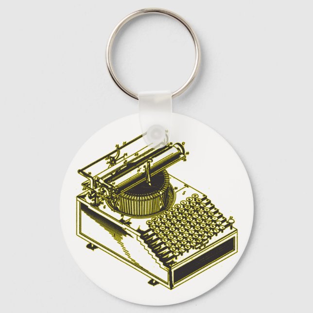 Llavero Type Writing Machine Patent Illustration (Anverso)