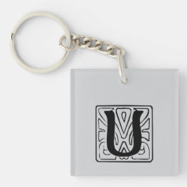 Llavero U Monogramm schwarz