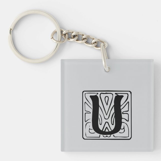 Llavero U Monogramm schwarz (Frente)