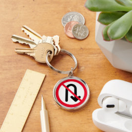 Llavero U Turn Prohibido | Keychain Premium