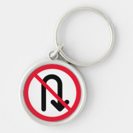 Llavero U Turn Prohibido | Keychain Premium