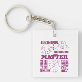 Llavero U y yo importan - Diseño de potenciación de ASL
