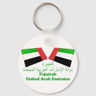 Llavero UAE y tejas de la bandera de Fudjairah