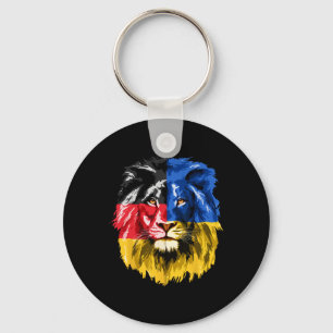 Llavero Ucrania Alemania Bandera León Deutschland Ucranian
