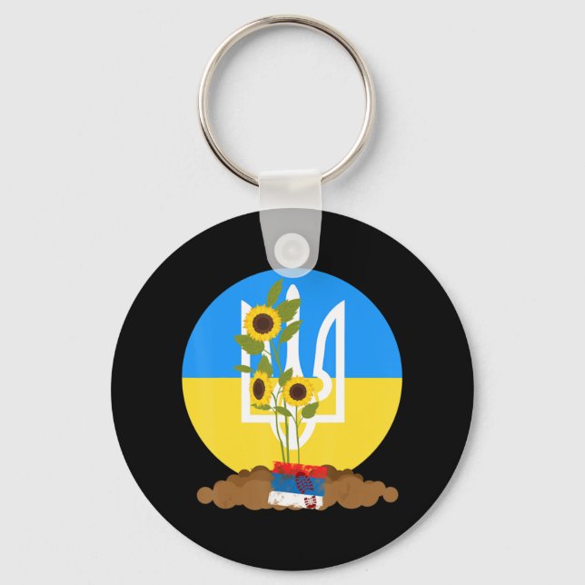 Llavero Ucrania apoya que las semillas de girasol se unan  (Anverso)