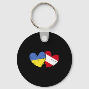Llavero Ucrania Austria Corazón Bandera Herencia ucraniana