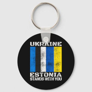 Llavero Ucrania Estonia Está Contigo Soporte Estonio F