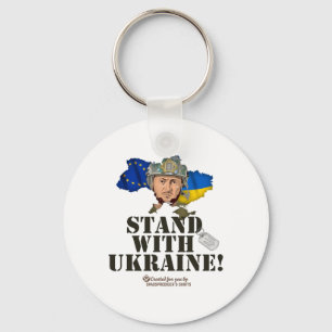 Llavero Ucrania Europa Volodymyr Zelenskyy Apoya a Ucrania