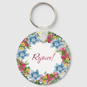 Llavero Ucrania: Huelga de flores de fe ucraniana esperanz