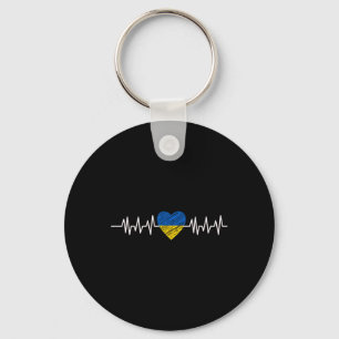 Llavero Ucrania Latido Pulso Bandera de Ucrania Amo Ucrani